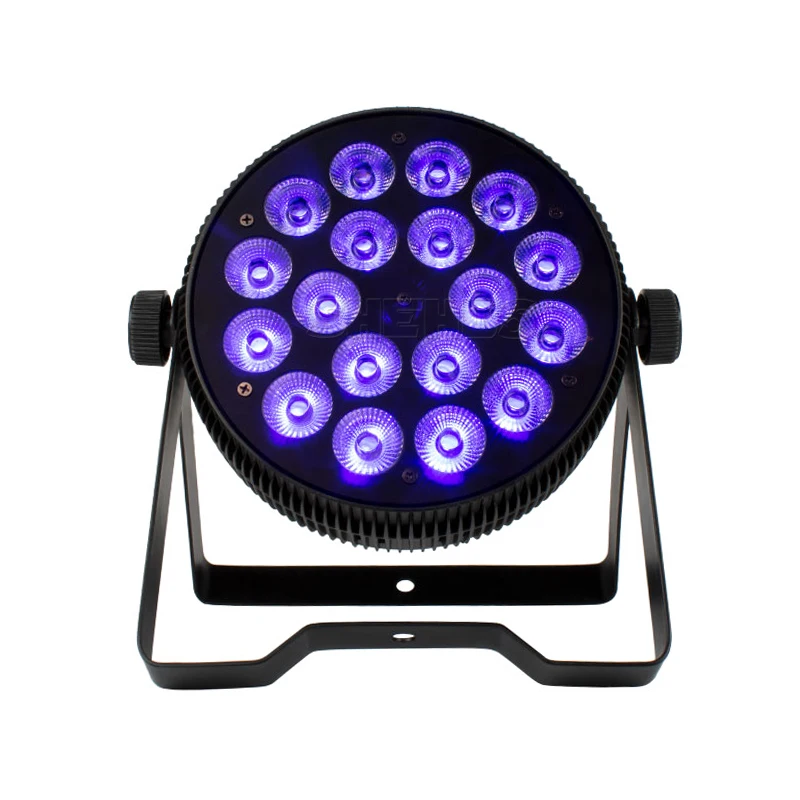 Светодиодный Par светильник 2 шт. 18x12 Вт DMX512 DJ светодиодный RGB УФ промывка KTV