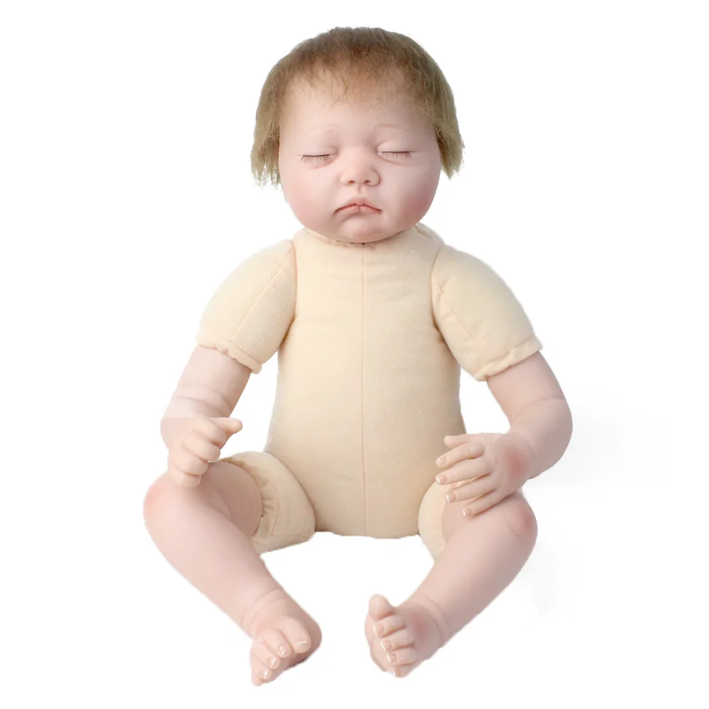 22 дюйма Мягкие силиконовые куклы Reborn 55 см Alive Bebe Реалистичная кукла Menina Sleeping Girl