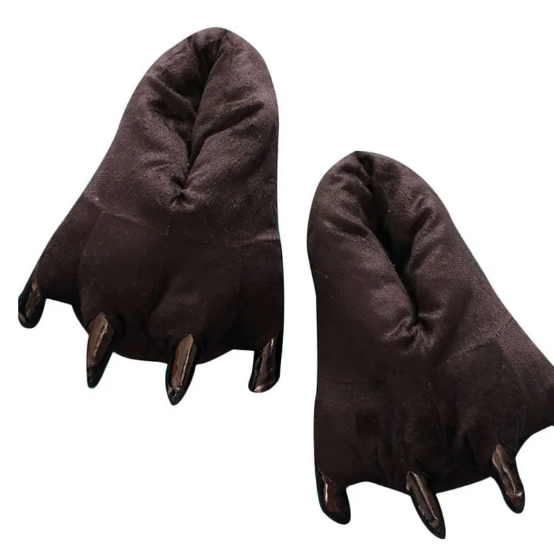 NORIVIIQ Hallowee Winter Sneaker Cute Funny Animal Paw Slippers Monster Claw Cartoon Slipper Warm Soft Plush Indoor Shoes | Тематическая