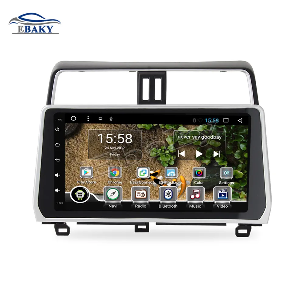 NaviTopia 10 2 дюймовым Octa Core Android 7 1 8 автомобиля DVD gps навигации для Toyota Prado новой 2018 2019