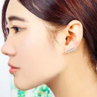 2020 Новые оптовые новые корейские ювелирные изделия женские брендовые модные серьги с перьями и листьями в стиле минимализма эффектные золотые серьги