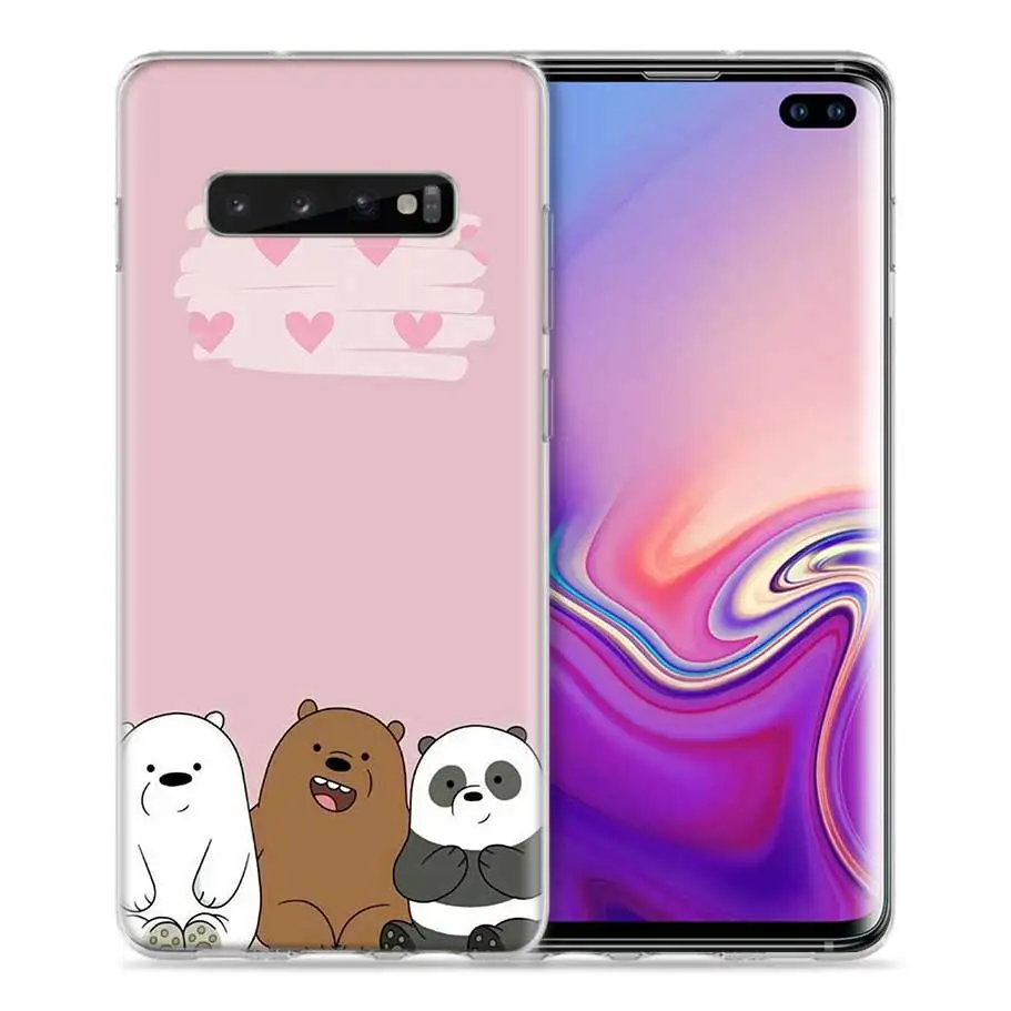 05 Мы льда голые медведи Чехол для samsung Galaxy S8 S9 S10 5G S10e S7 Note 8, 9, 10, J4 J6 плюс J5 J8 J3 силиконовый чехол для мобильного телефона с изображением персонажа мультфильмов сумки - Цвет: 05