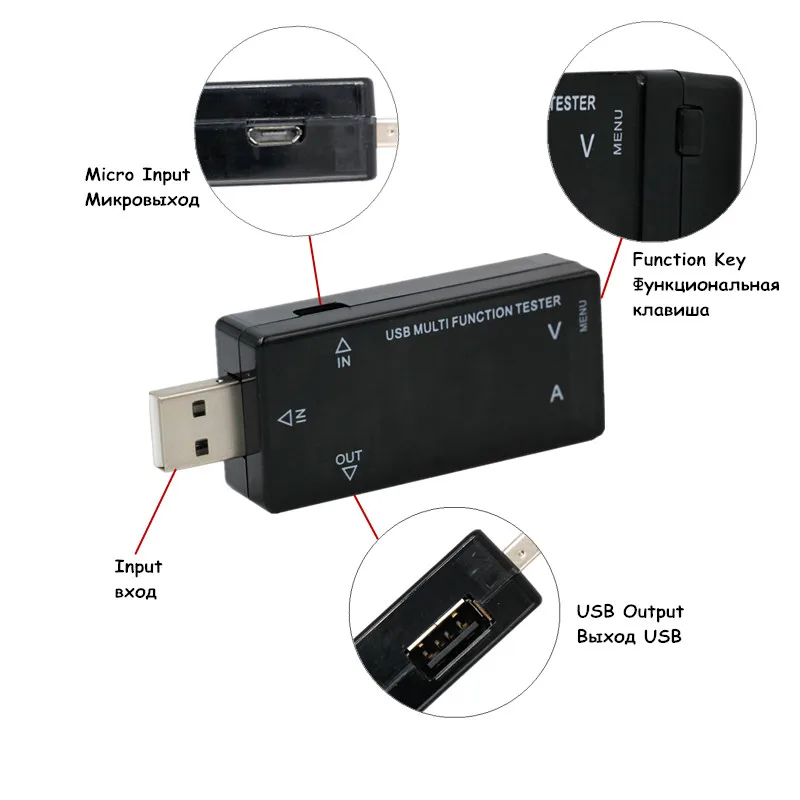 100 шт. через dhl fedex USB измеритель напряжения тока тестер 3 в 30 таймер детектор