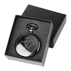 Я бы желала переворачивать время, ретро-стиль, Черный Гладкий кварц, уникальные гравированные на заказ, любовь, карманные часы с цепочкой 30 см, подарочная коробка