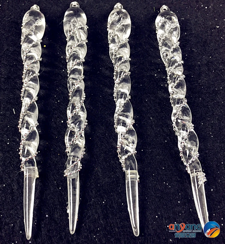 

Christmas ornaments window festive decorative tree pendant 13CM 4pcs acrylic ice and decorative