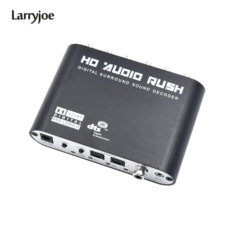 Larryjoe DTS AC3 5 1 CH SPDIF коаксиальный цифровой аудио DTS/AC 3 to аналоговый декодер объемного