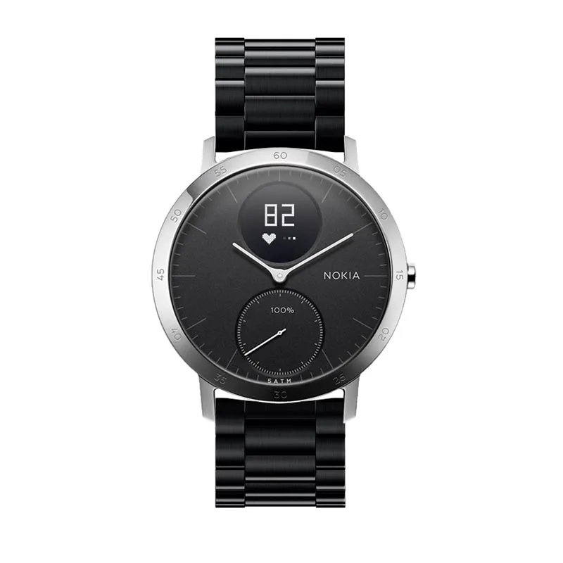 Быстросъемный ремешок из нержавеющей стали для часов Nokia с сталью HR