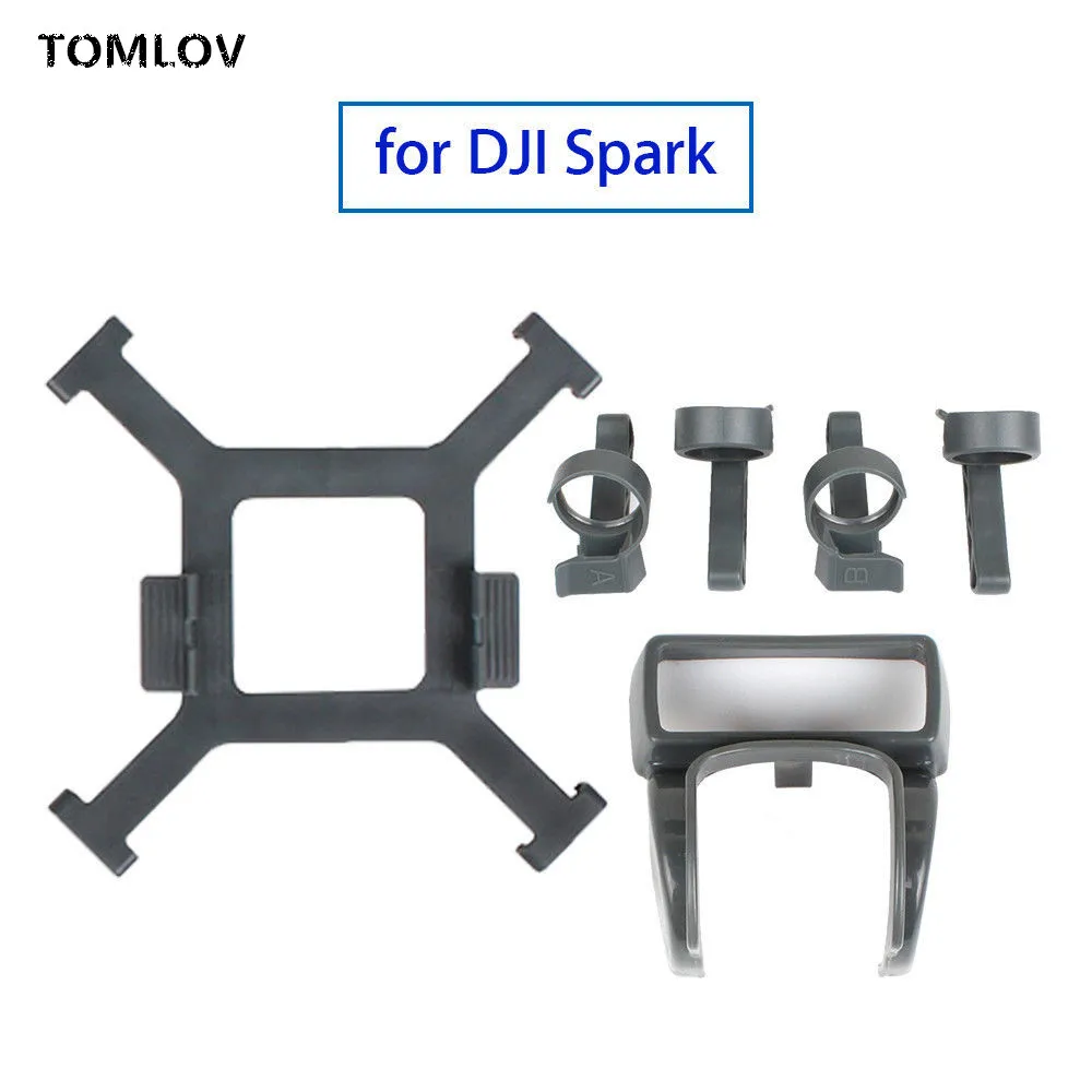 TOMLOV Landing Gear+ Camera Lens Hood+ Propeller Fixer Guard Kit for DJI Spark Custom+free shipping |