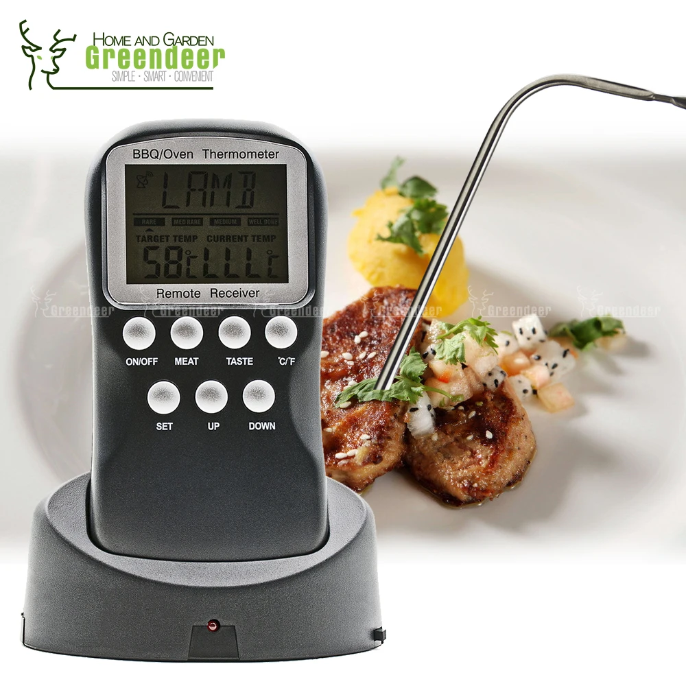 Цифровой термометр для мяса удаленного беспроводного кухня зонд еда