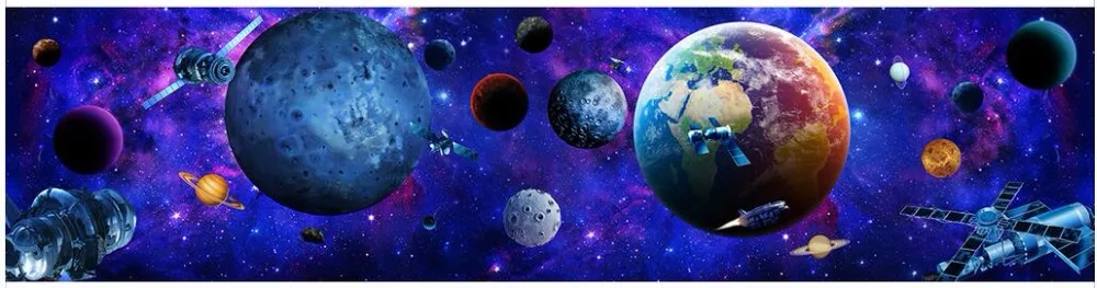 Фотообои на заказ 3d обои космос галактика земля тема 3D полный дом фон настенные