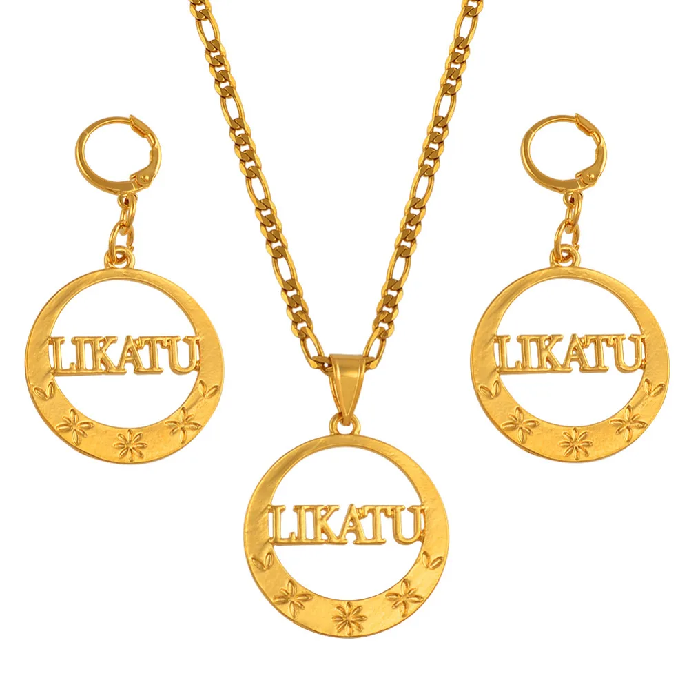 Marshall LIKATU Pendant Necklaces Earrings for Women Jewelry sets Trendy Gifts / Can't change name #J0676 | Украшения и