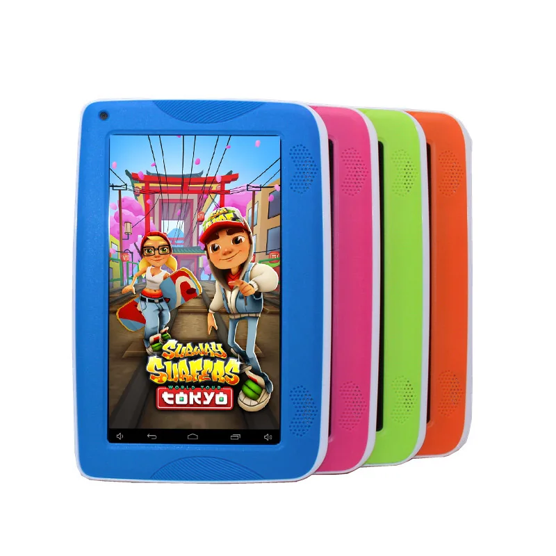 Детские планшеты Allwinner A33 512 МБ/8 ГБ 7 дюймов Android 4 g сенсор две камеры Wi Fi 1024*600