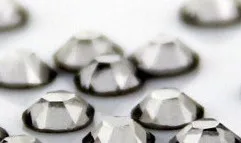 Стразы AAA crystal AB SS3-SS12, цветные стразы без горячей фиксации, Стразы для ногтей, 3D дизайн ногтей - Цвет: Black Diamond