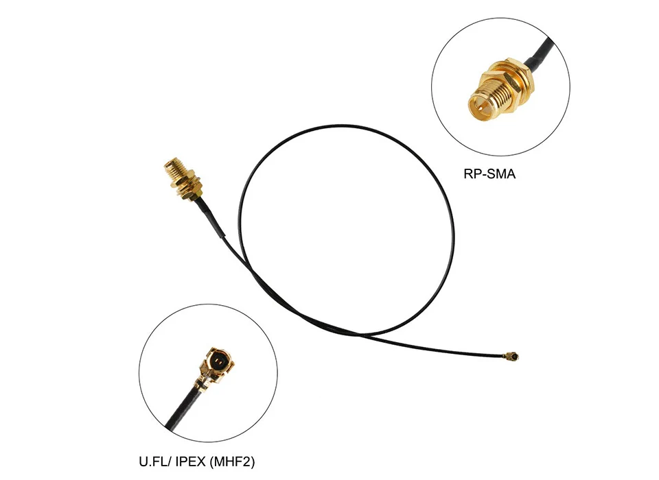 WiFi антенна 2,4 Ghz/5G/5,8 Ghz Omni Двухдиапазонная 5dbi антенна RP SMA male 2,4G 5G 5,8G+ 1,13 PCI U. FL Pigtail кабель