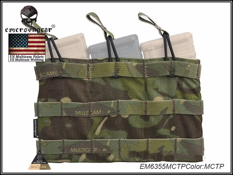 EmersonGear модульная Тройная открытая верхняя сумка для журналов боевой Молл