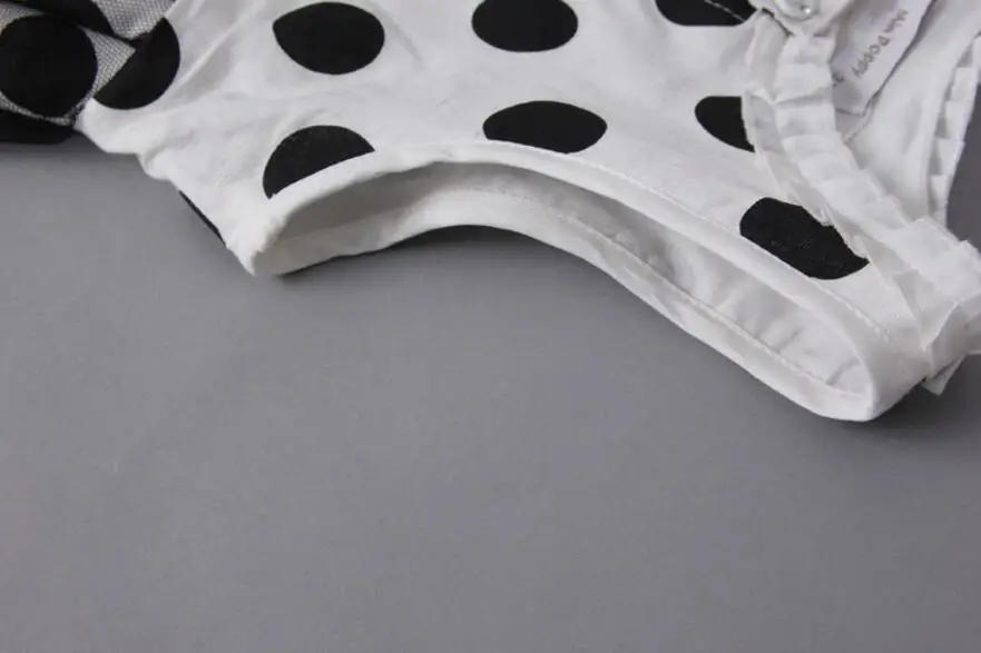 2017 Новорожденных Девочек Черный Точка Платья Без Рукавов принцесса Дети Бутик