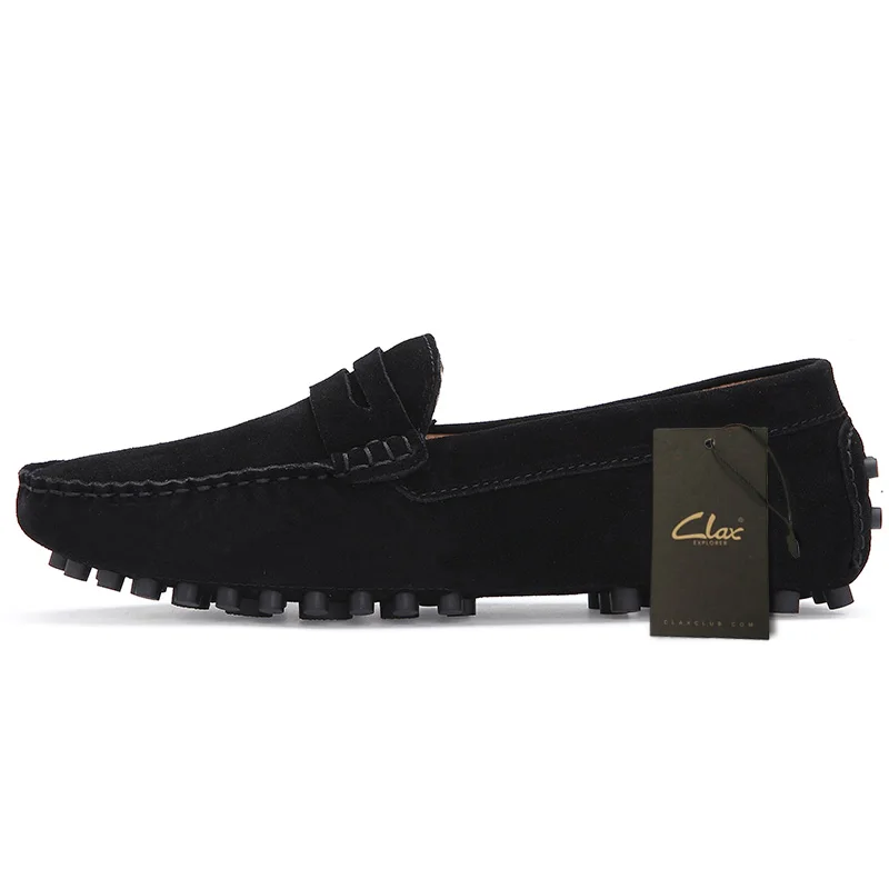 Clax/мужские мокасины дышащие дизайнерские замшевые туфли на плоской подошве