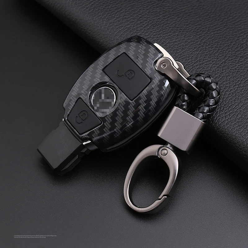 Углеродная мужская сумка для ключей автомобиля чехол Mercedes Benz BGA AMG W203 W210 W211 W124 W202