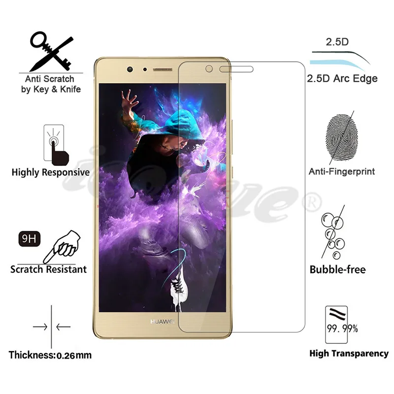 Стекло Icoque для Huawei P9 Lite закаленное стекло 9H 2.5D P9lite Защитная пленка экрана |