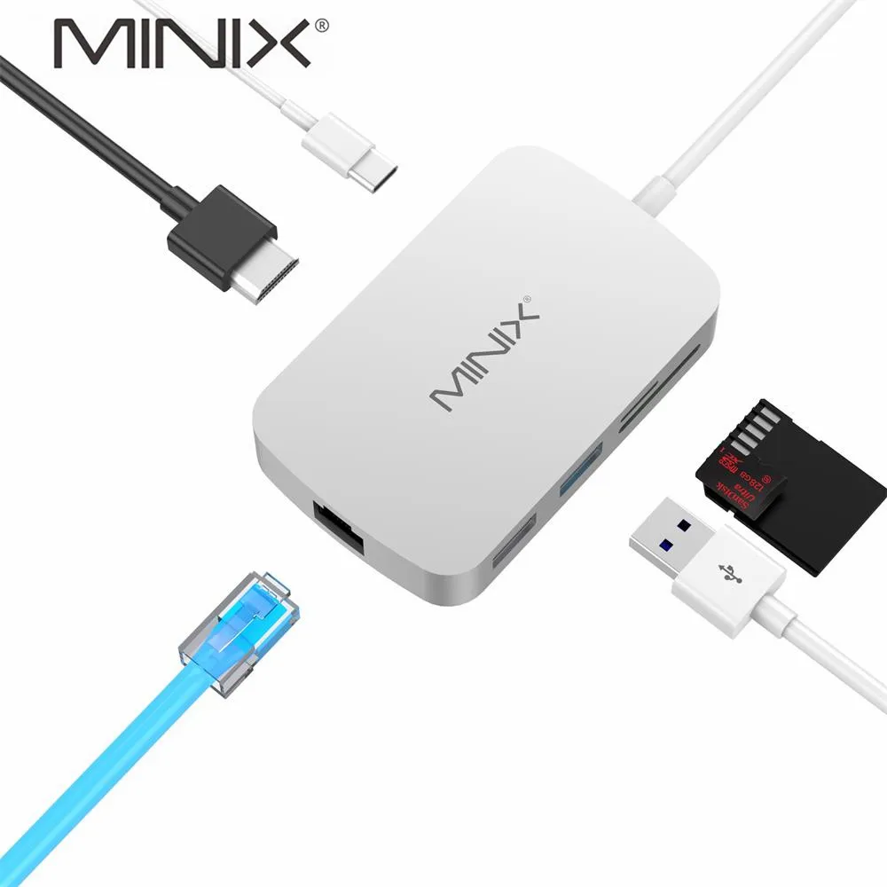 

USB-концентратор MINIX NEO C, USB 3,0x2, Кардридеры для TF и SD-карт