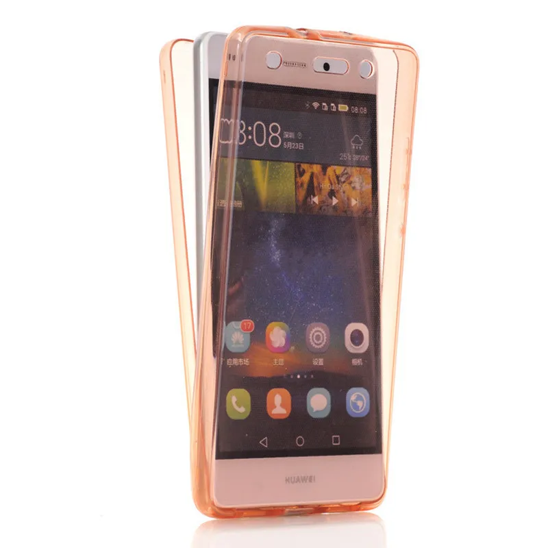 Чехол для Huawei P10 P20 P30 P40 Pro Lite E 360 градусов полный корпус мягкий силиконовый чехол