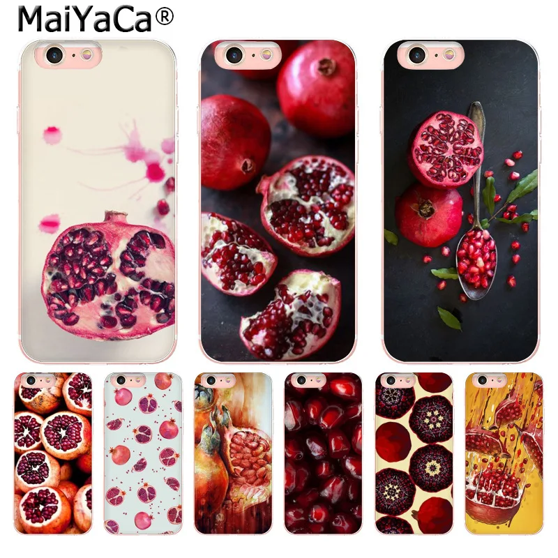 Чехол для телефона MaiYaCa Food фрукты красный гранат чехол iphone SE 2020 11 pro 8 7 66S Plus X 10 5S XS XR