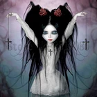 Девушка носить крест ожерелье декор комнаты вышивка шаблон алмаз 5D DIY картины 3D вышивки крестом наборы мозаики наклейки RS1437