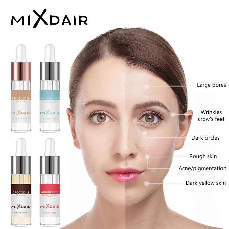 Сыворотка для лица MIXDAIR гиалуроновая кислота 24 к Золотая эссенция витамин Е с