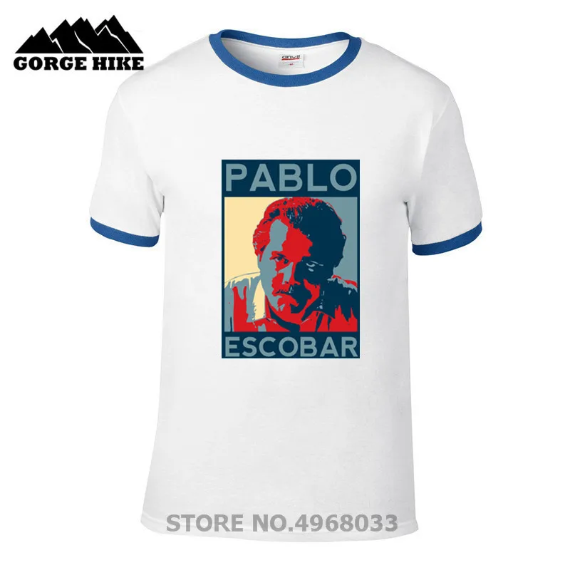 Популярного фильма нарко Serie Tv плата о Пломо Pablo футболка Escobar Винтаж Для мужчин