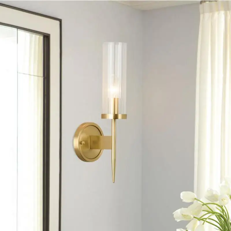 Комнатный большой светодиодный стеклянный настенный светильник для гостиной