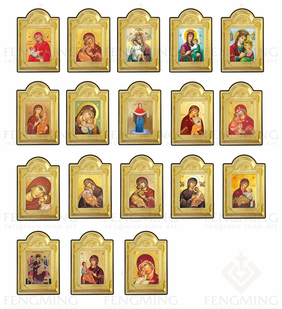 Лидер продаж 2016 года Греческая православная бронзовая пластиковая фоторамка