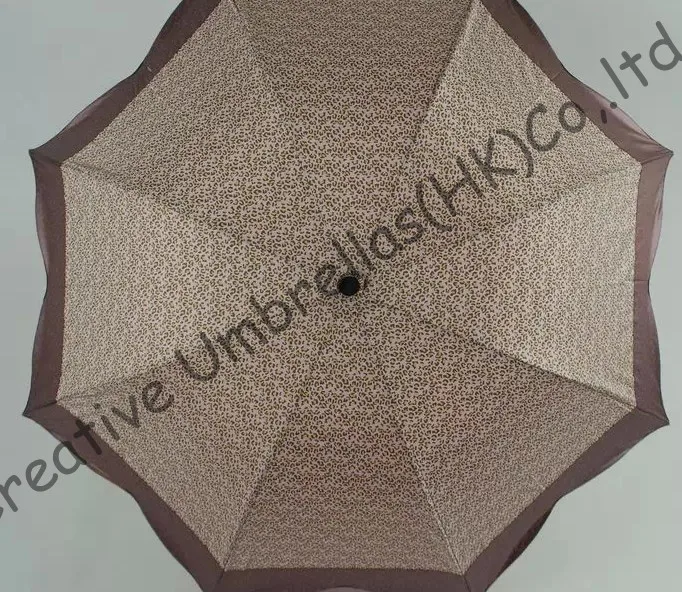 Кленовый Фотофон леопардовый дизайн 8 ребер три складки ручные зонтики имитация