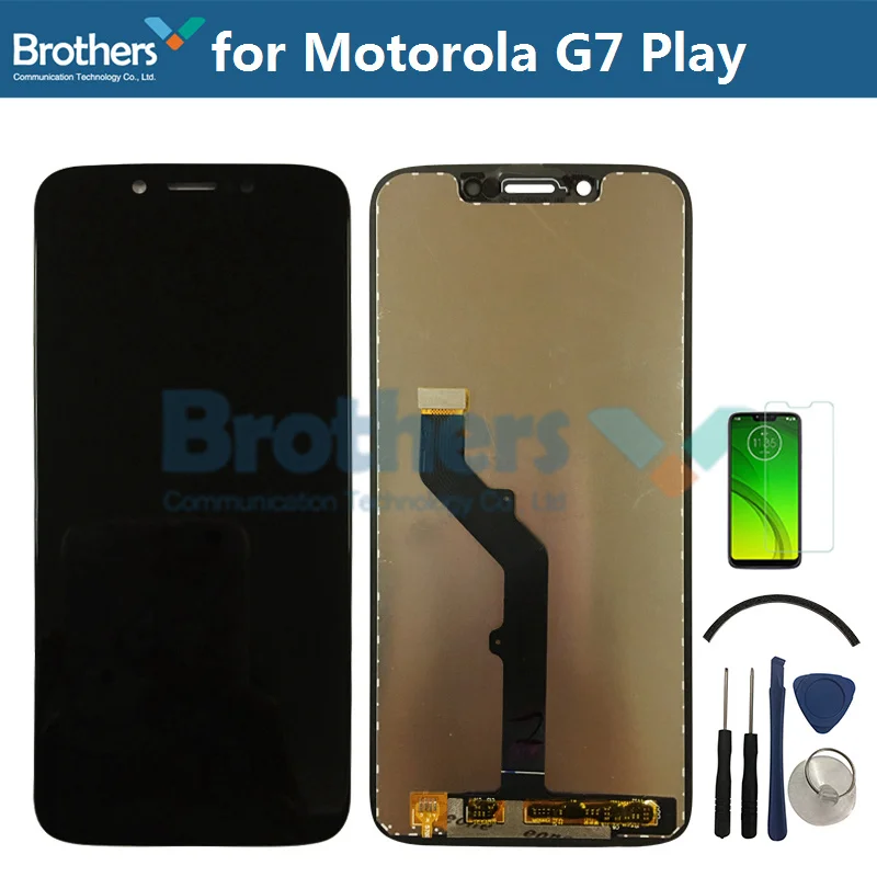 ЖК дисплей для Motorola Moto G7 Play экран в сборе сенсорный с дигитайзером 5 7 дюйма