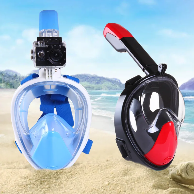 Новинка 2017 Подводная маска для подводного плавания анти туман полное лицо