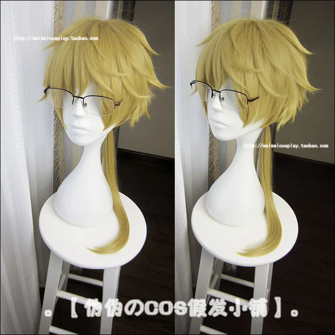 Bungo Stray Dogs Doppo Kunikida Wig Short Fluffy Straight Cosplay Wigs Synthetic Hair for Anime Party | Тематическая одежда и