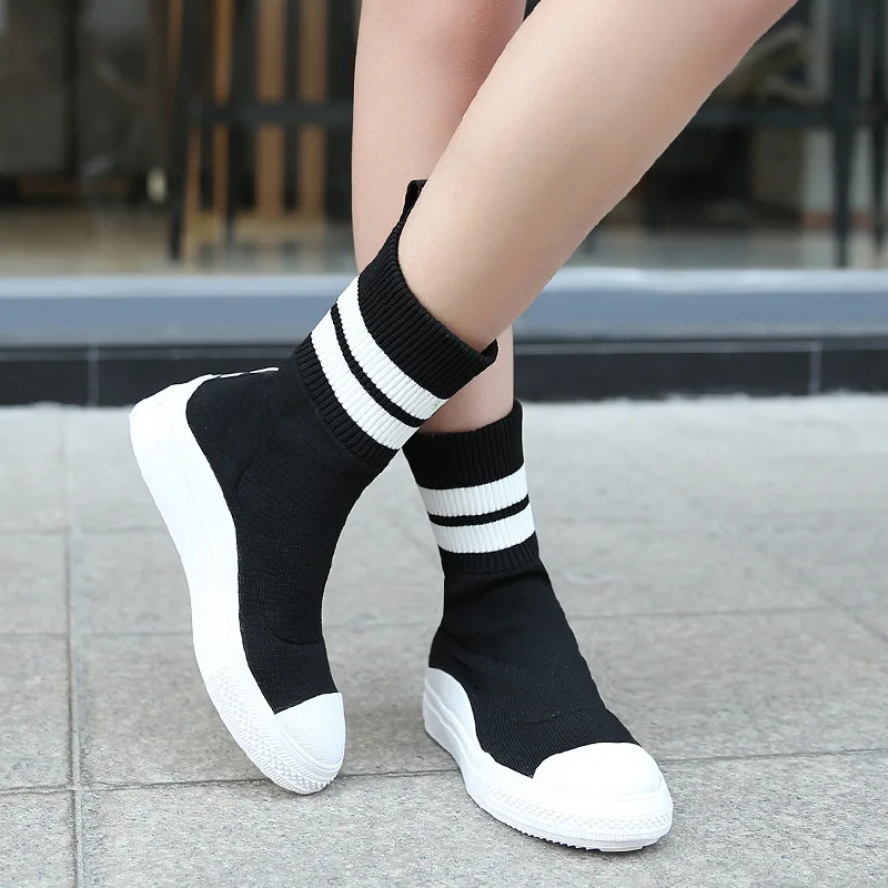 Осень-зима 2019 новая красная обувь Корейская версия в повседневные носки и