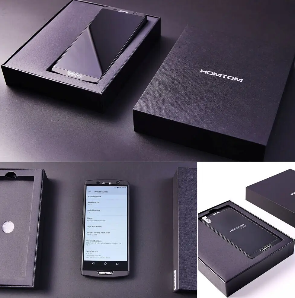 HOMTOM HT70 мобильный телефон 64GB 6 ''безрамный дисплей Android 7 0 MTK6750T Восьмиядерный 13MP