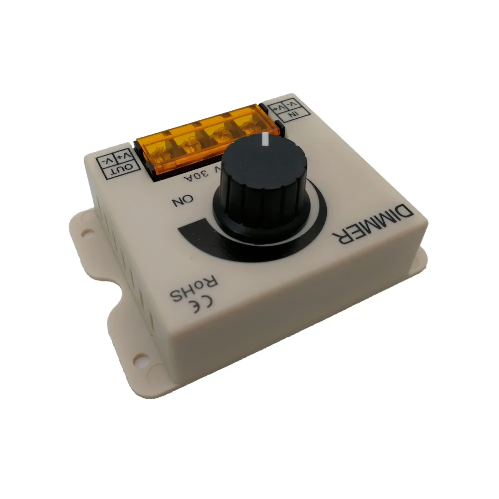 30A светодиодный диммер 12V 24V 720W Макс большой мощности для СВЕТОДИОДНЫЙ одной полосы ручка переключателя управления электрическим током крышка регулятор освещения