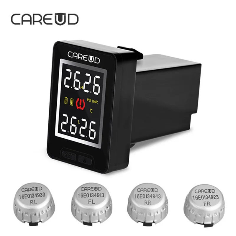 Для Mazda 100% оригинальная система контроля давления в шинах CAREUD TPMS с 4 внешними