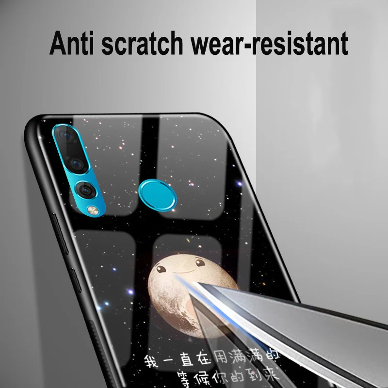 Чехол для Huawei Nova 4 чехол из закаленного стекла + мягкий край крышки 6 ''для Nova4