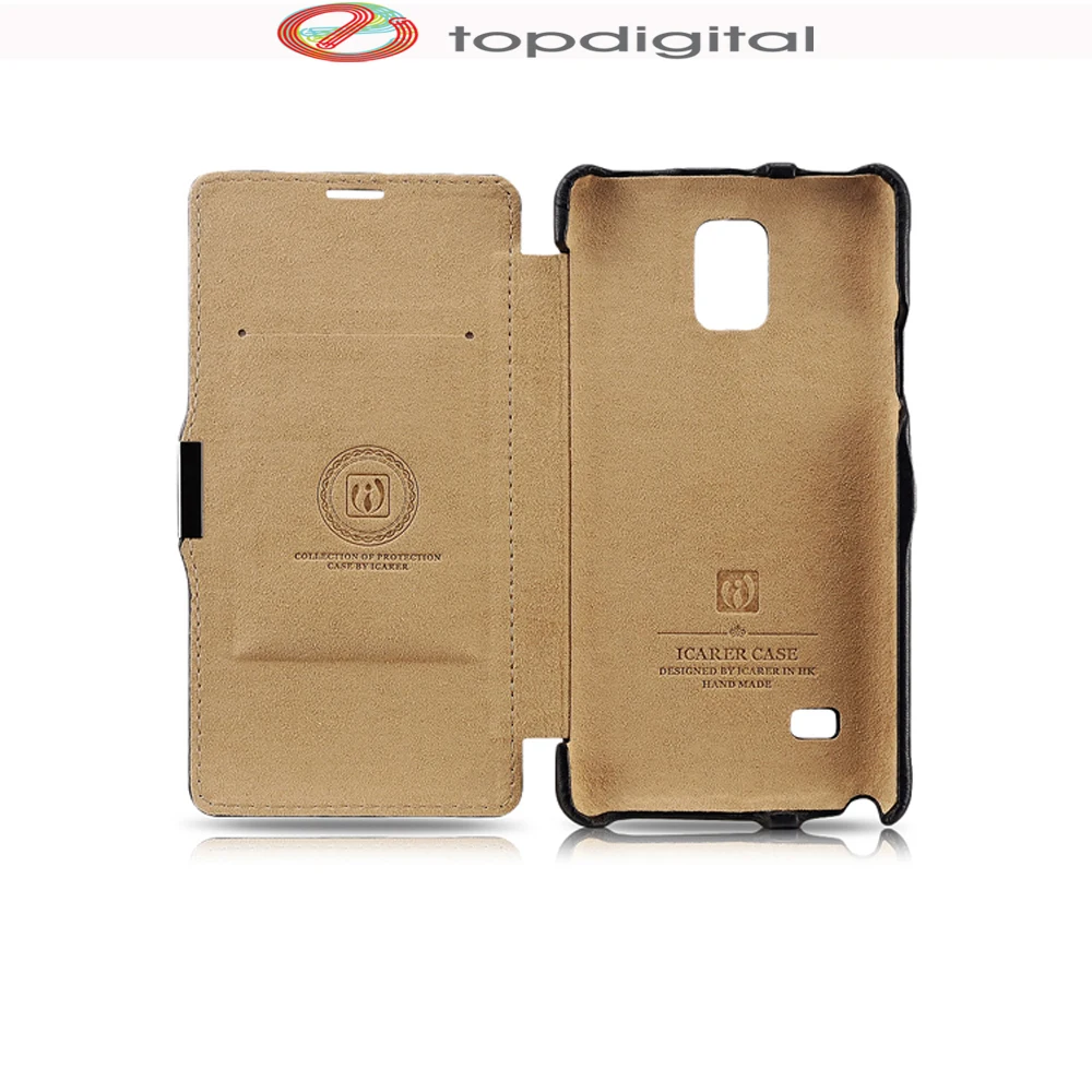 Чехол icarer из натуральной кожи для Samsung Galaxy Note 4 Note4 N9100|case flip|case for samsung galaxycase |