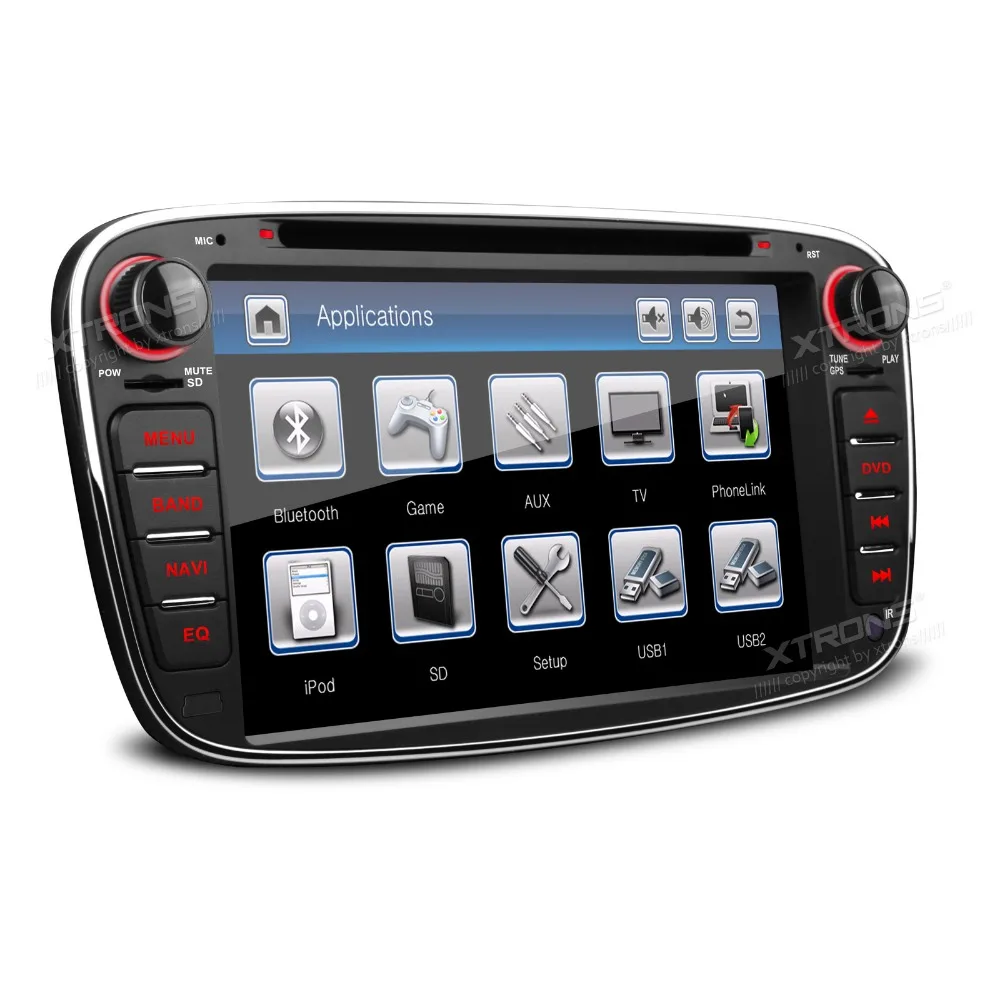 7 &quot2 din автомобильный стерео dvd плеер для Ford Focus 2007 2010 &amp S Max 2008 2011 Mondeo 2004 C Galaxy 2011|2