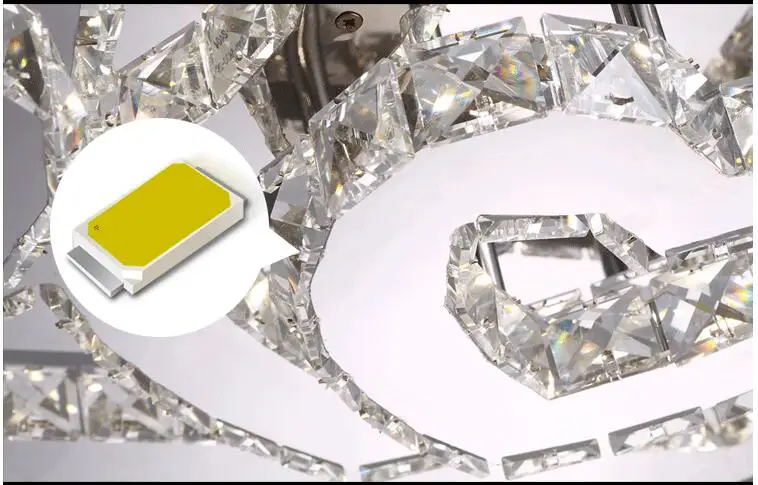 LED 40 Вт 11-25 свет K9 Кристалл Потолочный Lihting 110-240 В Размер: 80*60 см Бесплатная доставка