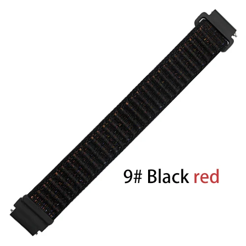 Black red 9 Браслет mi Band 3 4, нейлоновый браслет, аксессуары для умных часов, браслет mi Band 3 для Xiao mi band 3 4, браслет - Цвет ремешка: Black red 9