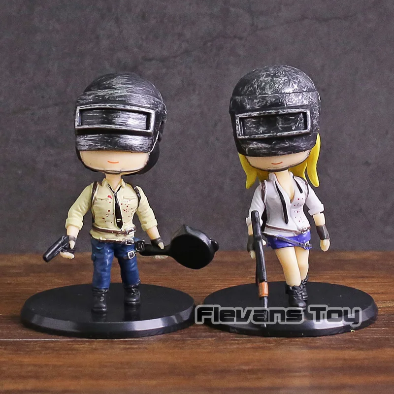 PUBG Playerunknown's BattleGrounds ПВХ Рисунок версии игрушечные лошадки модель украшения автомобиля куклы 2 шт./компл./