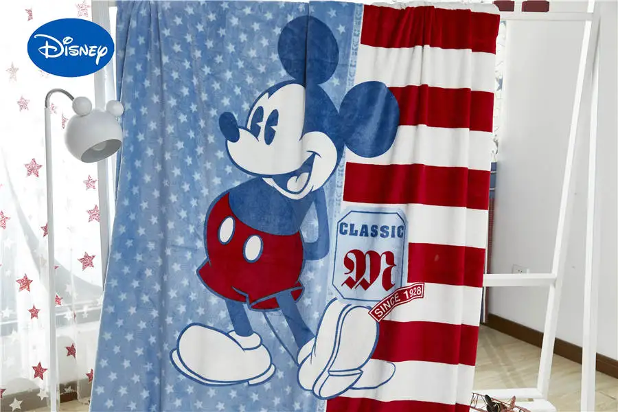 Одеяло в полоску с Микки Маусом 200x230 см|mickey mouse blanket|blanket softkids blanket |