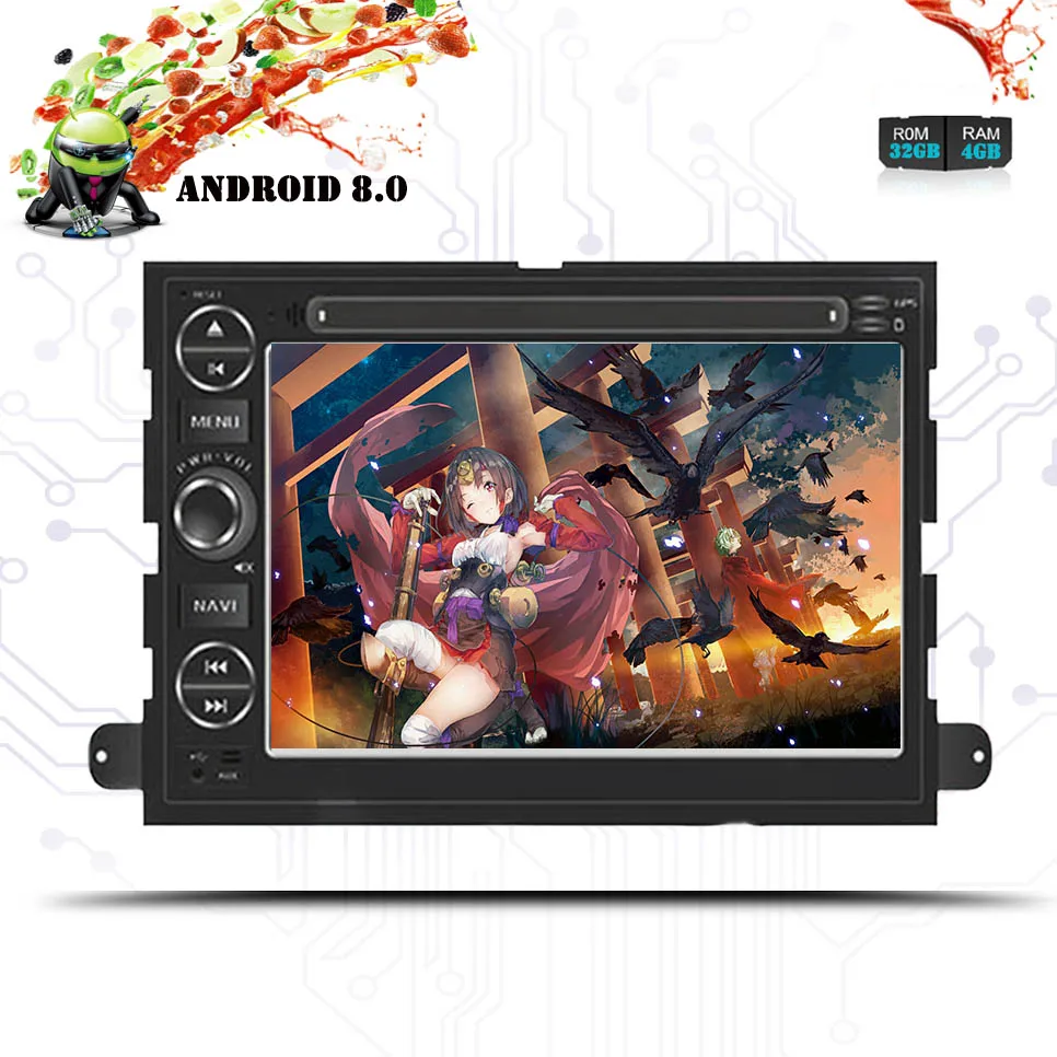 2 DIN 8 ядер Android 9 0 автомобильный DVD для Ford Fusion Explorer 500 F150 F250 F350 Edge Expedition Radio GPS Navigaiton