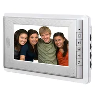 7 Inch Wired Color LCD Screen 2-way Hands Free Video Intercom,Support Monitoring, Unlock, Dual way Door Intercom