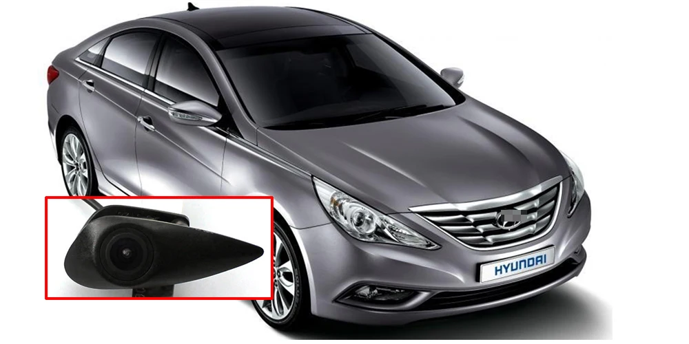 Для hyundai Sonata YF 2009- 2010 автомобиля вид спереди Логотип встроен Камера авто камера(не обратный вид сзади Камера