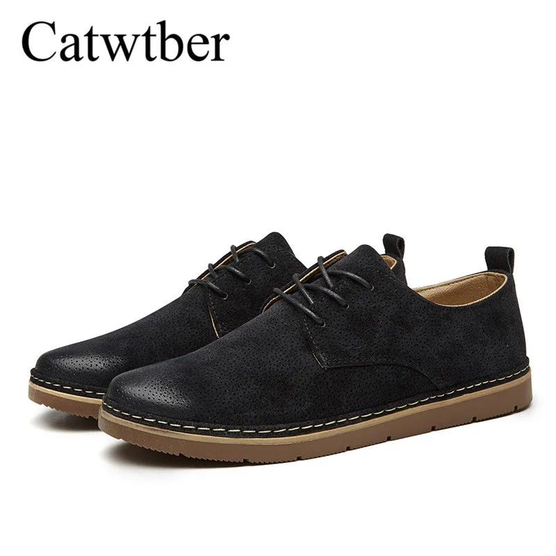 Catwtber Для мужчин лоферы из мягкой кожи 2018 Новый Демисезонный брендовая мужская